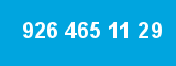 926 465 11 29